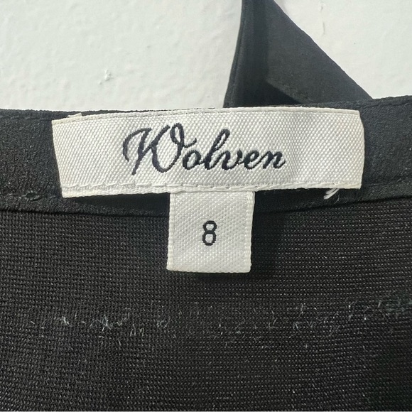 Anthropologie Women Wolven 8 Velvet Metallic Mini Dress Whimsigoth Fairy Grunge - Picture 9 of 16